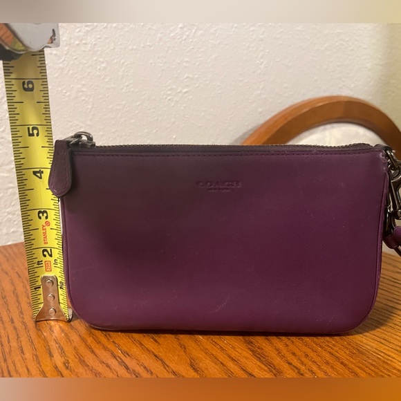 Coach Leather Wristlet Purse in Grape - Picture 8 of 8